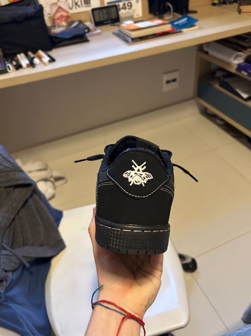 黒タグ付き　Travis Scott Cactus Jack × Phantom Tênis Travis Scott x Low Black Phantom - Estilo Exclusivo e Conforto