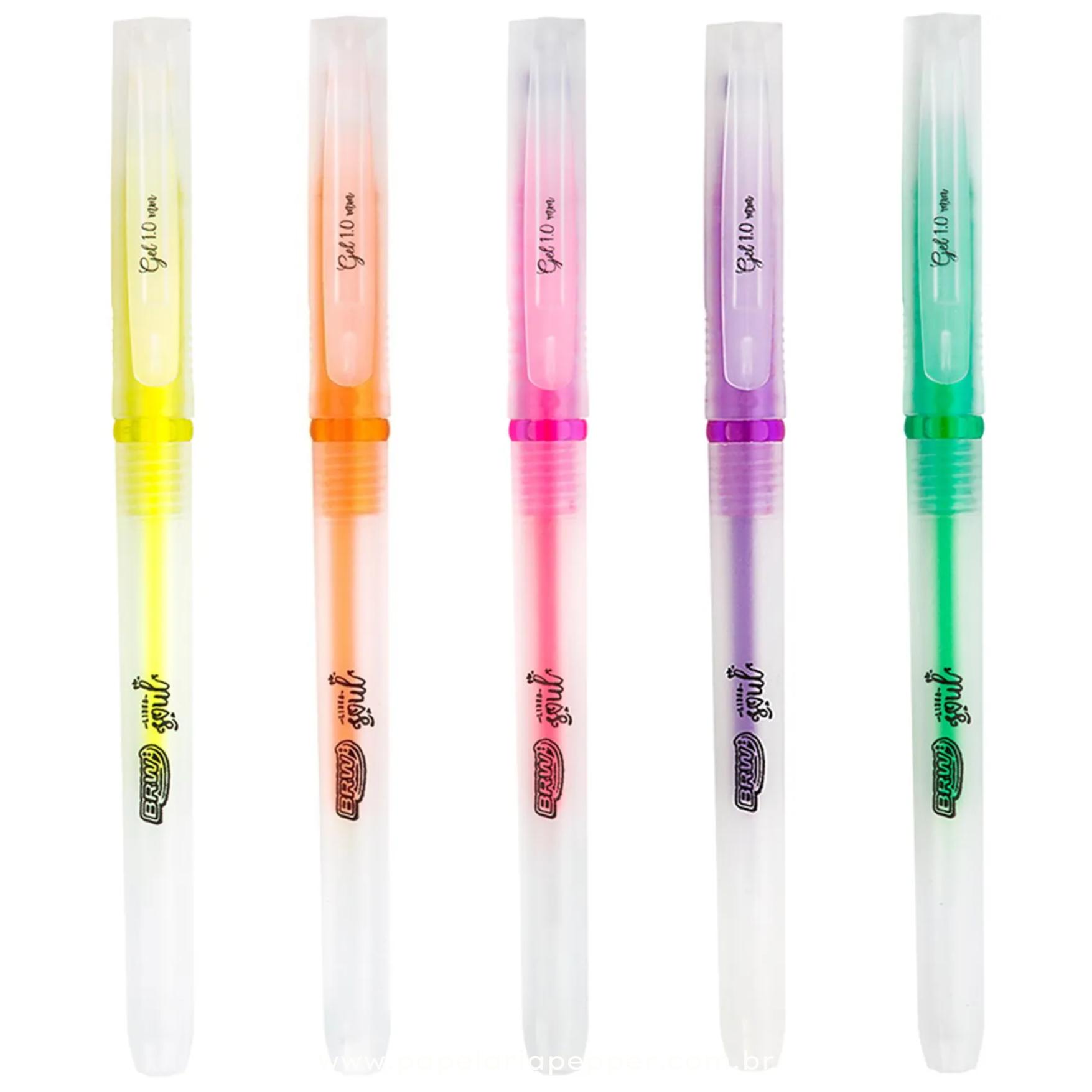 Caneta 1.0 Gel Fluorescente - BRW