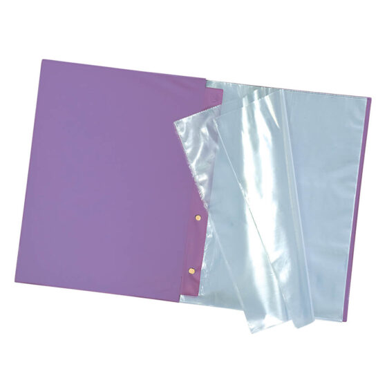 Pasta Catálogo - 10 Envelopes Finos - Lilás - Dac FA