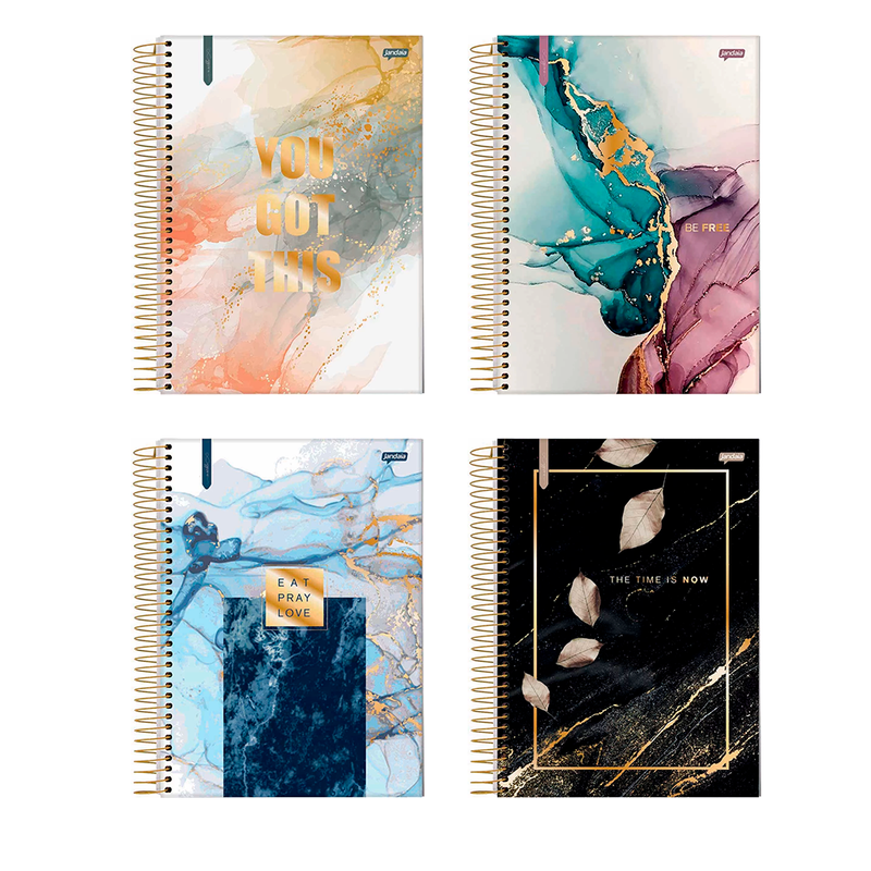 Caderno - 1 Matéria - Marble - 80 Fls - Jandaia.