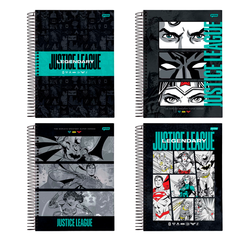 Caderno - 1/4 - Justice League Legendary - 80 Fls - Jandaia.