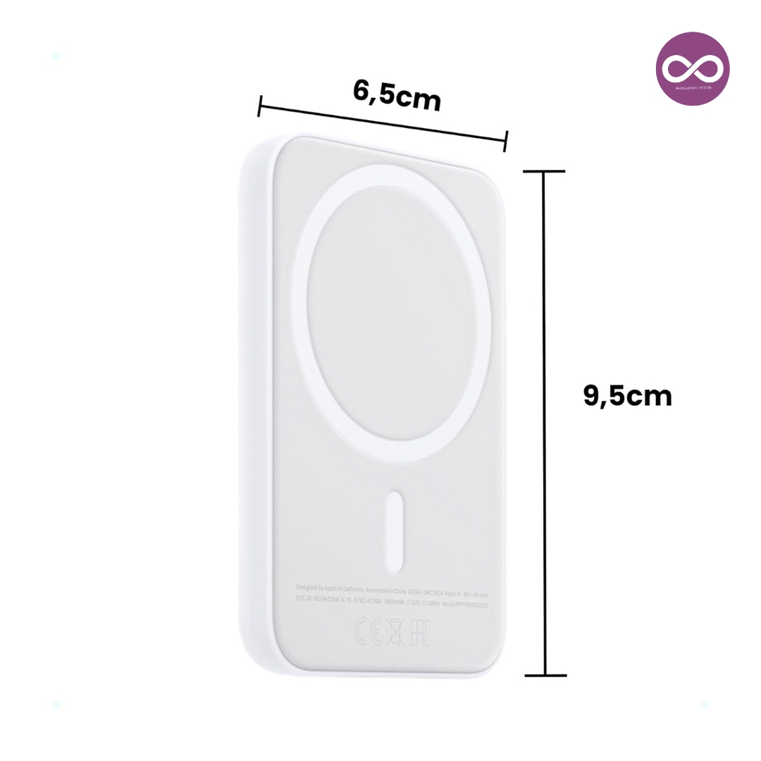 Carregador por Indução MagSafe Portátil 5000mAh