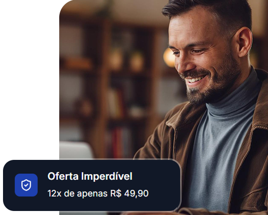 homem feliz usando o celular