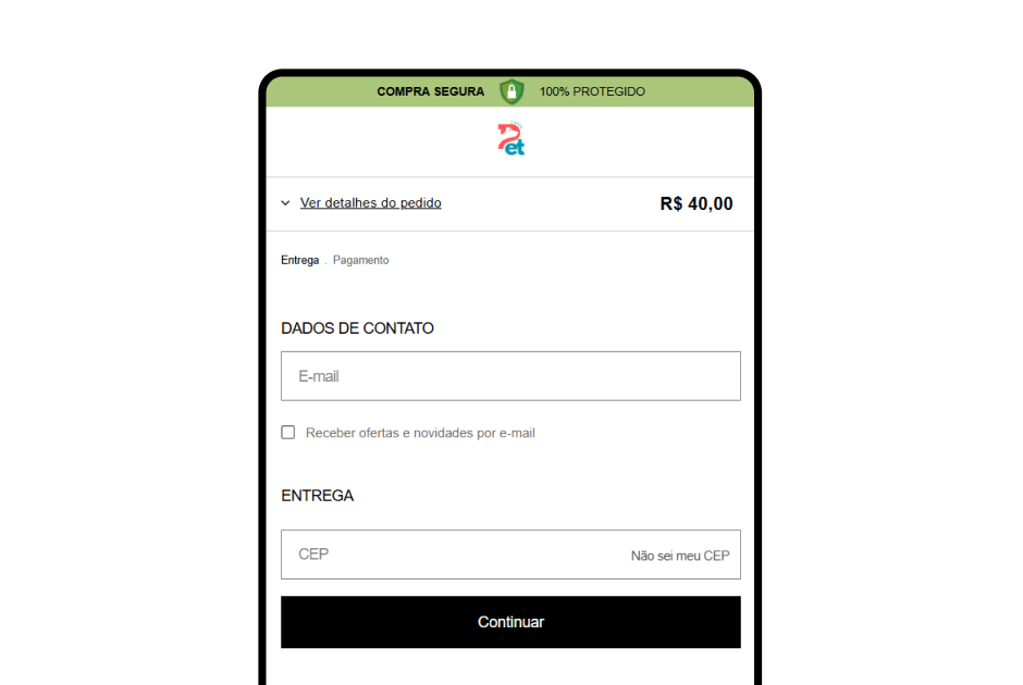 Loja sem o app Replay