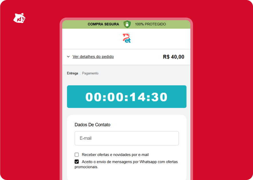 Loja com o app Replay
