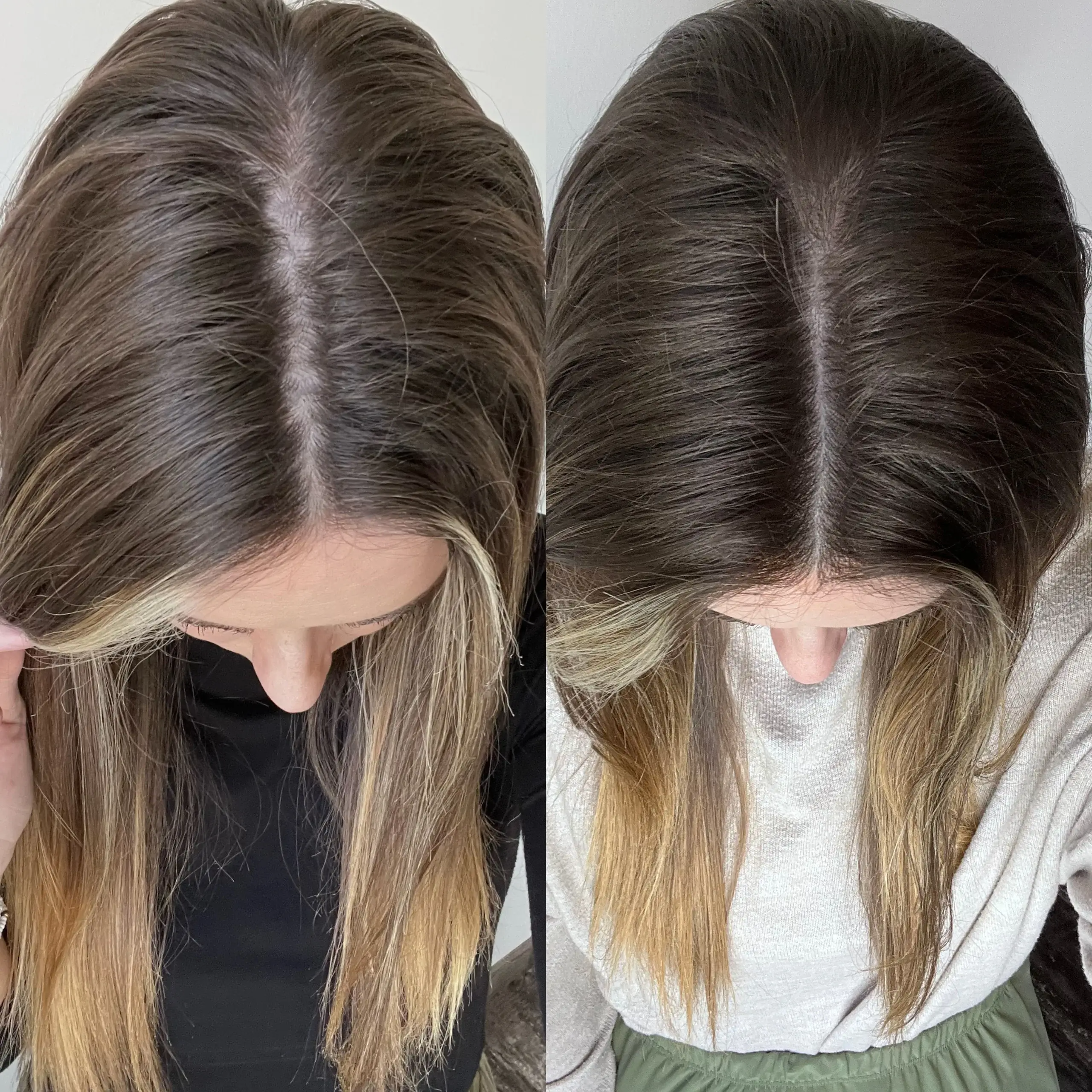 Cabelo saudável, brilhoso e forte após uso do combo BioVegan