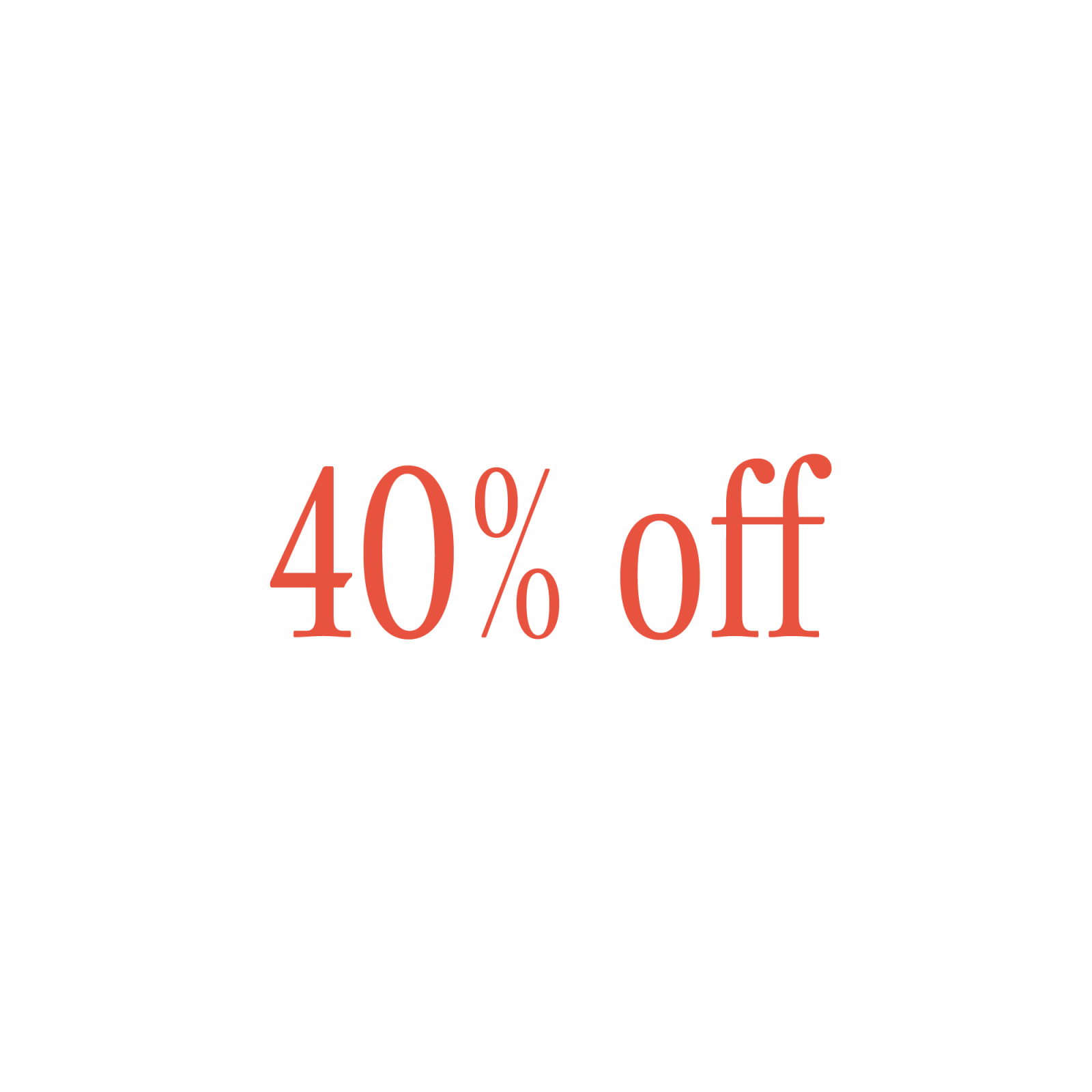 40% off