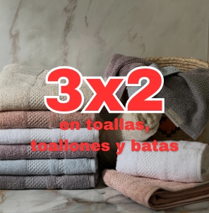 3x2 en toallones y batas en Casa de Pedro