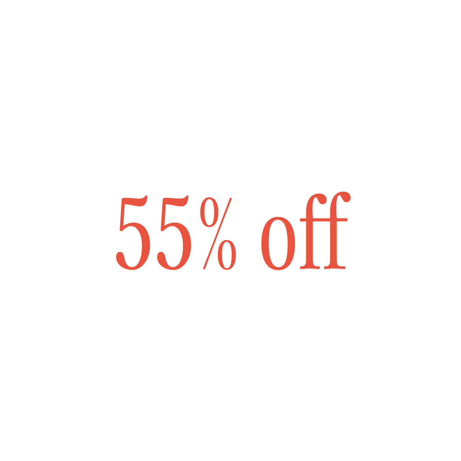 55% off