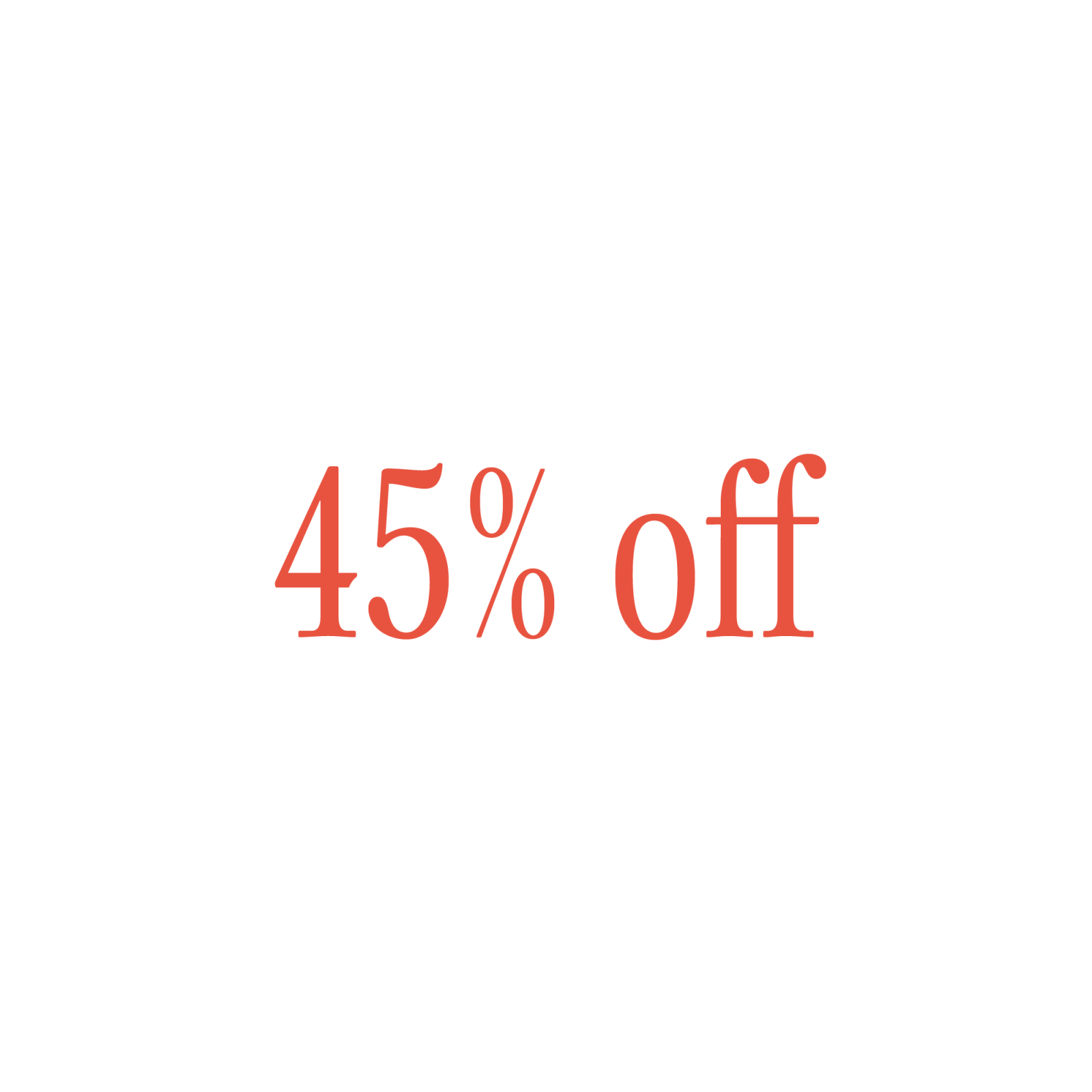 45% off
