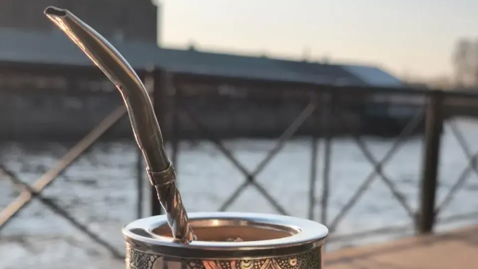 Bombilla metálica para mate con diseño artesanal – Accesorios de Mate & Tea